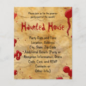 Oude parkwatersplatter Haunted House Flyers (Voorkant)