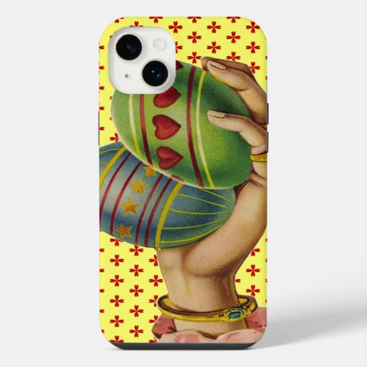 Oude Pasen Eieren iPhone Hoesje (Achterkant)