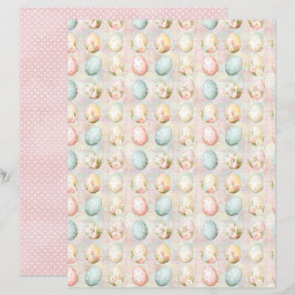 Oude Pasen Eieren Scrapbook Papier