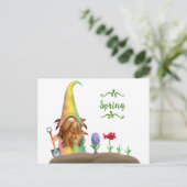 Oude Pasen Konijn Briefkaart (Staand voorkant)