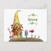 Oude Pasen Konijn Briefkaart (Voorkant)