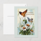 Oude Pasen Vlinders Postkaart Feestdagenkaart (Voorkant / Achterkant)