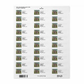 Oude Pasenkaart Kinderen Zeilen Etiket (Full Sheet)