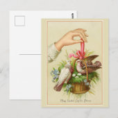 Oude Pasenkaart Twee Duiven Briefkaart (Voorkant / Achterkant)
