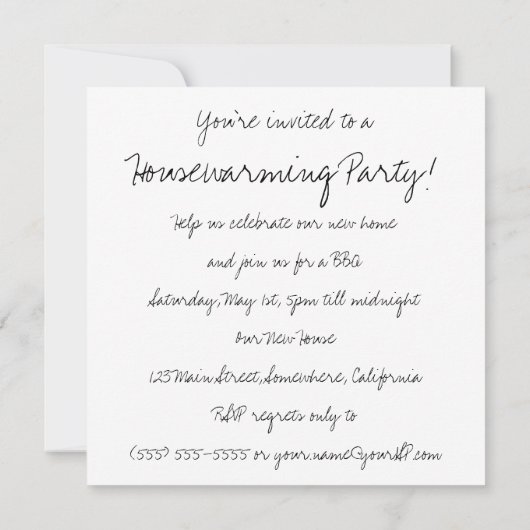 Oude pasgetrouwden, Grappig huisje boompje beestje Kaart (Achterkant)