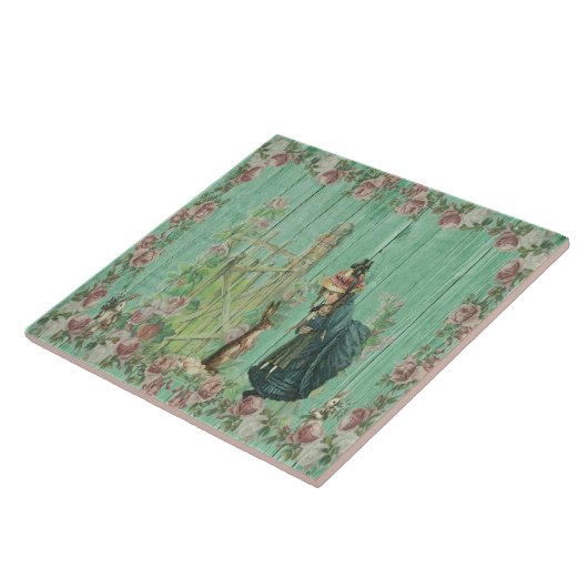 Oude Paspoortkeramische Tegel Tegeltje (Zijkant)