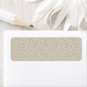Oude pastel disty bloemige patroon throw kussen etiket (Insitu)