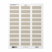 Oude pastel disty bloemige patroon throw kussen etiket (Full Sheet)