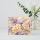 Oude pastel tuinvloeien  briefkaart (Staand voorkant)