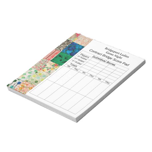 Oude Patchwork Bridge Score Notitieblok (Linkerzijde)