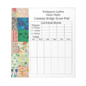 Oude Patchwork Bridge Score Notitieblok (Voorkant)