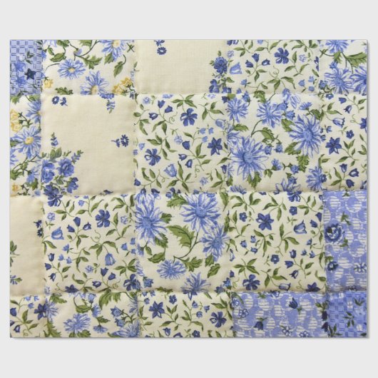 Oude Patchwork Quilt Cadeaupapier (Vlak)