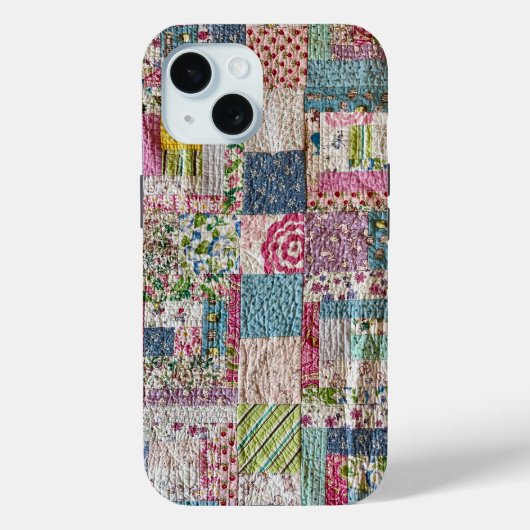 Oude patchwork quilt telefoonhoes Case-Mate iPhone case (Achterkant)