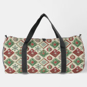 Oude Patchwork Quilted Kerstpatroon Plunjezak (Achterkant)