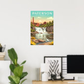 Oude Paterson New Jersey Poster (Thuiskantoor)