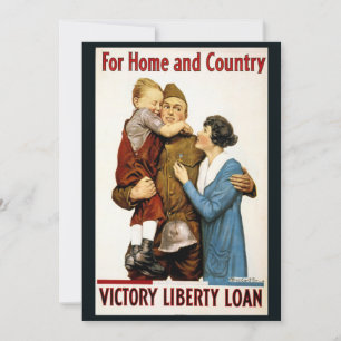 Oude patriotische soldaat voor Victory Liberty Loa