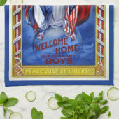 Oude Patriottische Amerika, Vrede Gerechtigheid Vr Theedoek (Gevouwen)