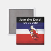 Oude patriottische coureurs, save the date! magneet (Voorkant / Achterkant)