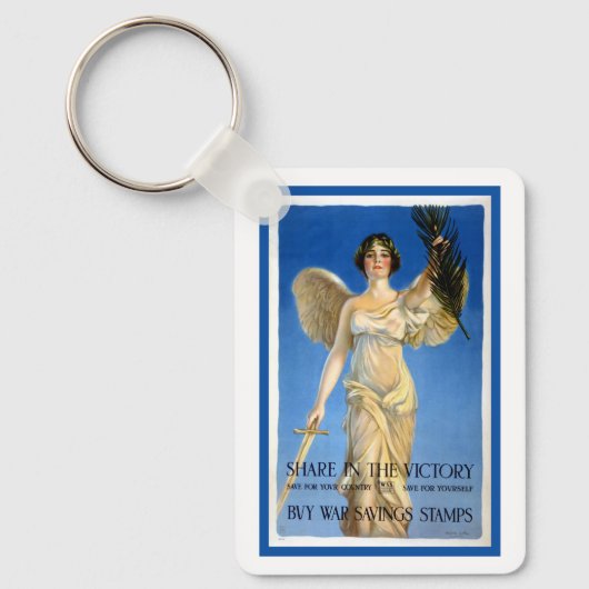 Oude patriottische engel voor vrouwen, Koop oorlog Sleutelhanger (Voorkant)