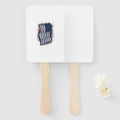 Oude Patriottische Vlag Overhemd Design_1 Handwaaier (Voorkant en achterkant)