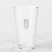 Oude Patriottische Vlag Overhemd Ontwerp Met Afgep Glas (Achterkant)
