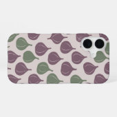 Oude patroon met gestileerde vijgen iPhone 16 hoesje (Achterkant horizontaal)