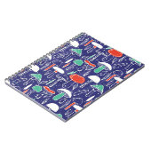 Oude patroon met verschillende paddenstoelen. Herf Notitieboek (Linkerzijde)