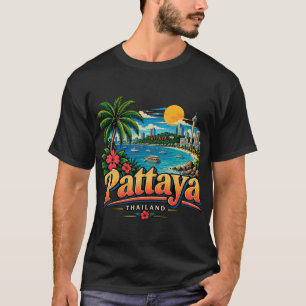 Oude Pattaya Thailand Reis Kunst Landmark T-shirt
