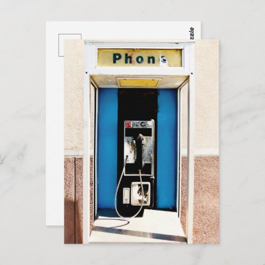 Oude Pay-telefoon Briefkaart (Voorkant / Achterkant)