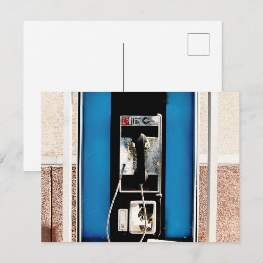 Oude Pay-telefoon Briefkaart (Voorkant / Achterkant)