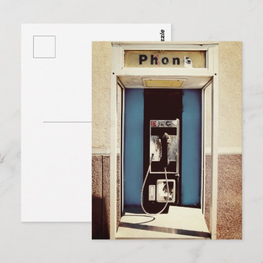 Oude Pay-telefoon Briefkaart (Voorkant / Achterkant)