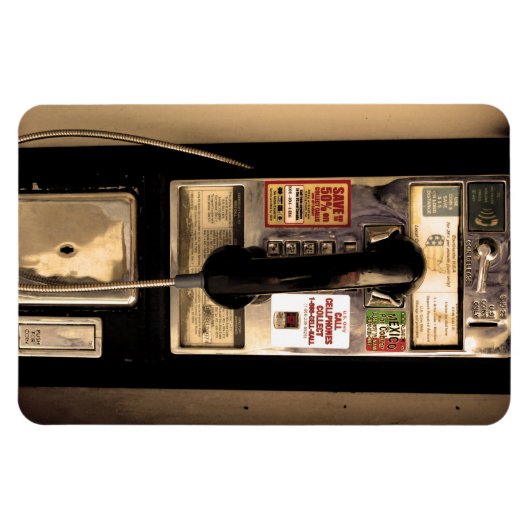 Oude Pay-telefoon Magneet (Horizontaal)