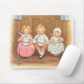 Oude Pease Porridge Hot Kinderen Nursery Rhyme Muismat (Met muis)