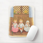 Oude Pease Porridge Hot Kinderen Nursery Rime Muismat (Met muis)