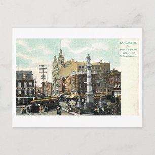 Oude Penn Square, Lancaster, Pennsylvania Briefkaart
