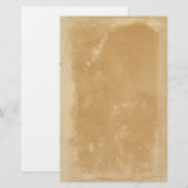 Oude perkament  look briefpapier (Voorkant / Achterkant)