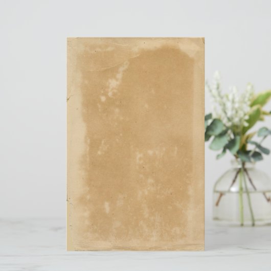 Oude perkament  look briefpapier (Staand voorkant)