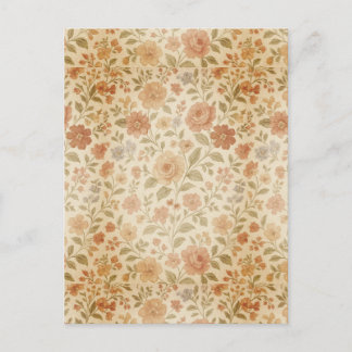 Oude Perzikroos Briefkaart