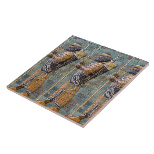 Oude Perzische Warrior Tegeltje (Zijkant)