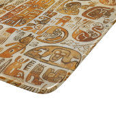 Oude Petroglyf Kunst Snijplank (Hoek)