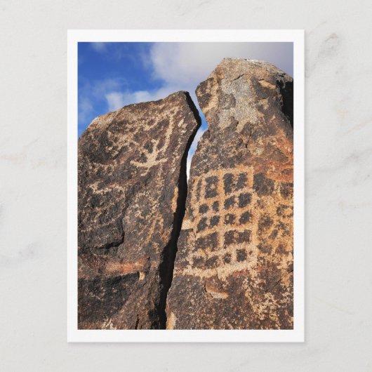 Oude Petroglyfe Briefkaart (Voorkant)
