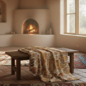 Oude Petroglyph kunst Fleece Deken