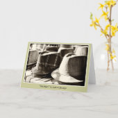 Oude Petten Blank Wenskaart Kaart (Gele Bloem)