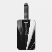 Oude Piano Bagagelabel (Achterkant verticaal)