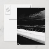 Oude Piano Briefkaart (Voorkant / Achterkant)