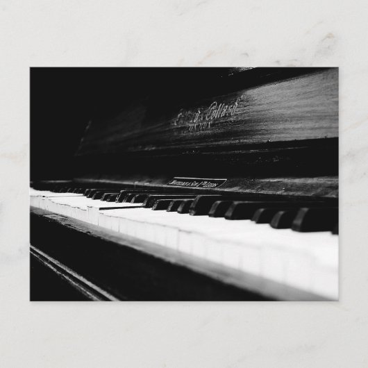 Oude Piano Briefkaart (Voorkant)
