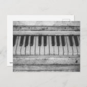 Oude piano briefkaart (Voorkant / Achterkant)