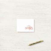 Oude Pick-up Truck Bloem Patroon Post-it® Notes (Op bureau)