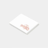 Oude Pick-up Truck Bloem Patroon Post-it® Notes (Schuin)