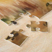 Oude pick-up truck en rode schuur in de herfst 16x legpuzzel (Zijkant)